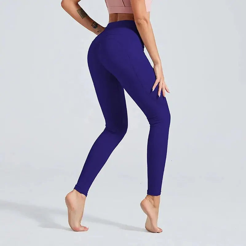Kaminsky 6 Colors High Waist Women Leggings Solid Patchwork Casual Pants Push Up Jeggings Sexy Ladies Slim Fitness Leggings GLR SHOPPING