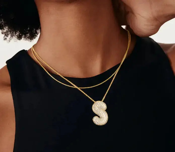 Letter Initial Necklace GLR SHOPPING