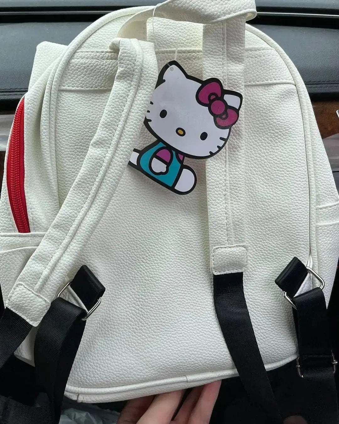 Red White Bow Backpack Bag GLR SHOPPING