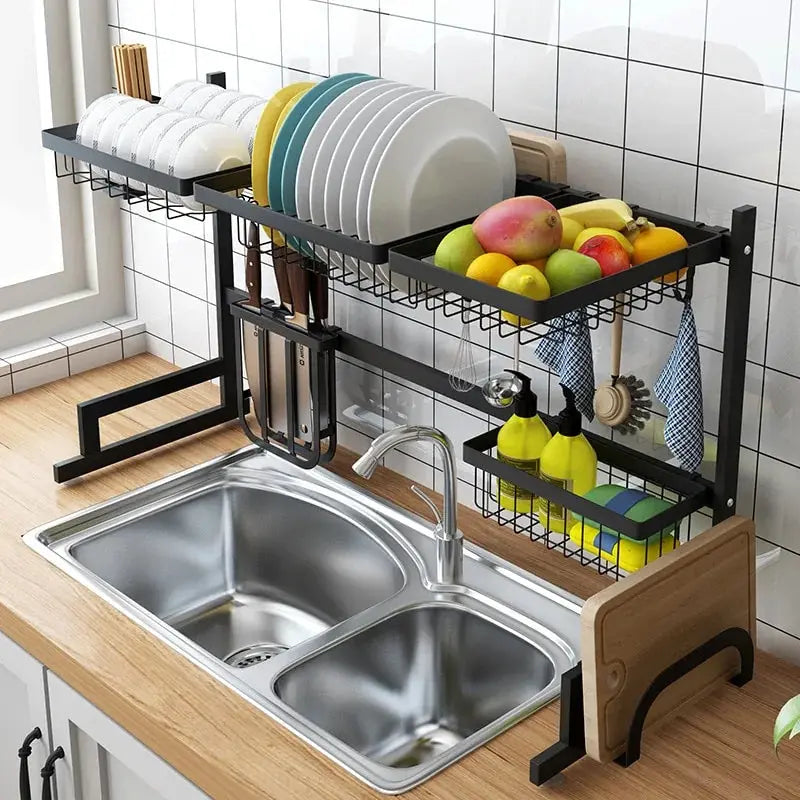 Stainless Steel U-shaped Kitchen Dish Rack GLR SHOPPING