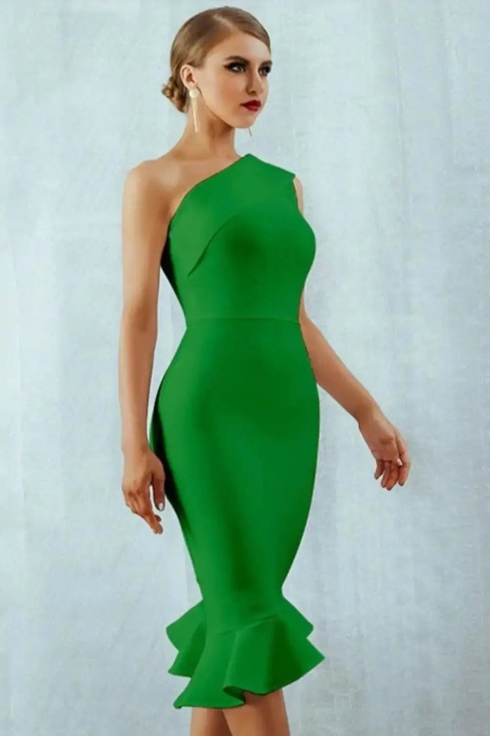 Midnight in London Off Shoulder Bodycon Dress GLR SHOPPING