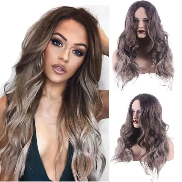 Wavy Middle Part Wigs GLR SHOPPING