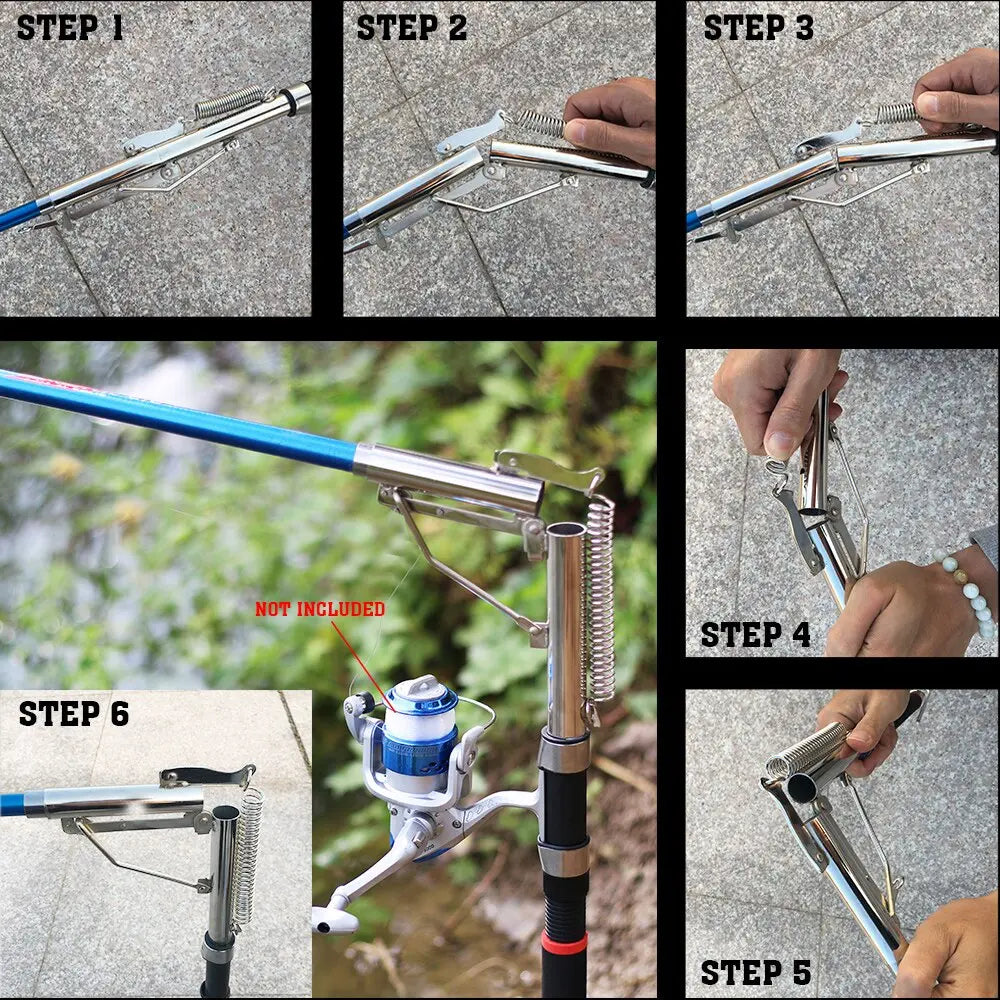Stainless Steel Automatic Fishing Rod Without Reel - GLR SHOPPING