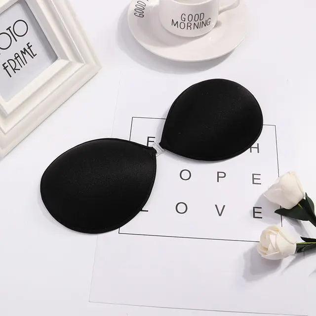 Sexy Sujetador Women's bra Invisible Push Up Bra Self-Adhesive Silicone Seamless Front Closure Sticky Backless Strapless Bra - GLR SHOPPING