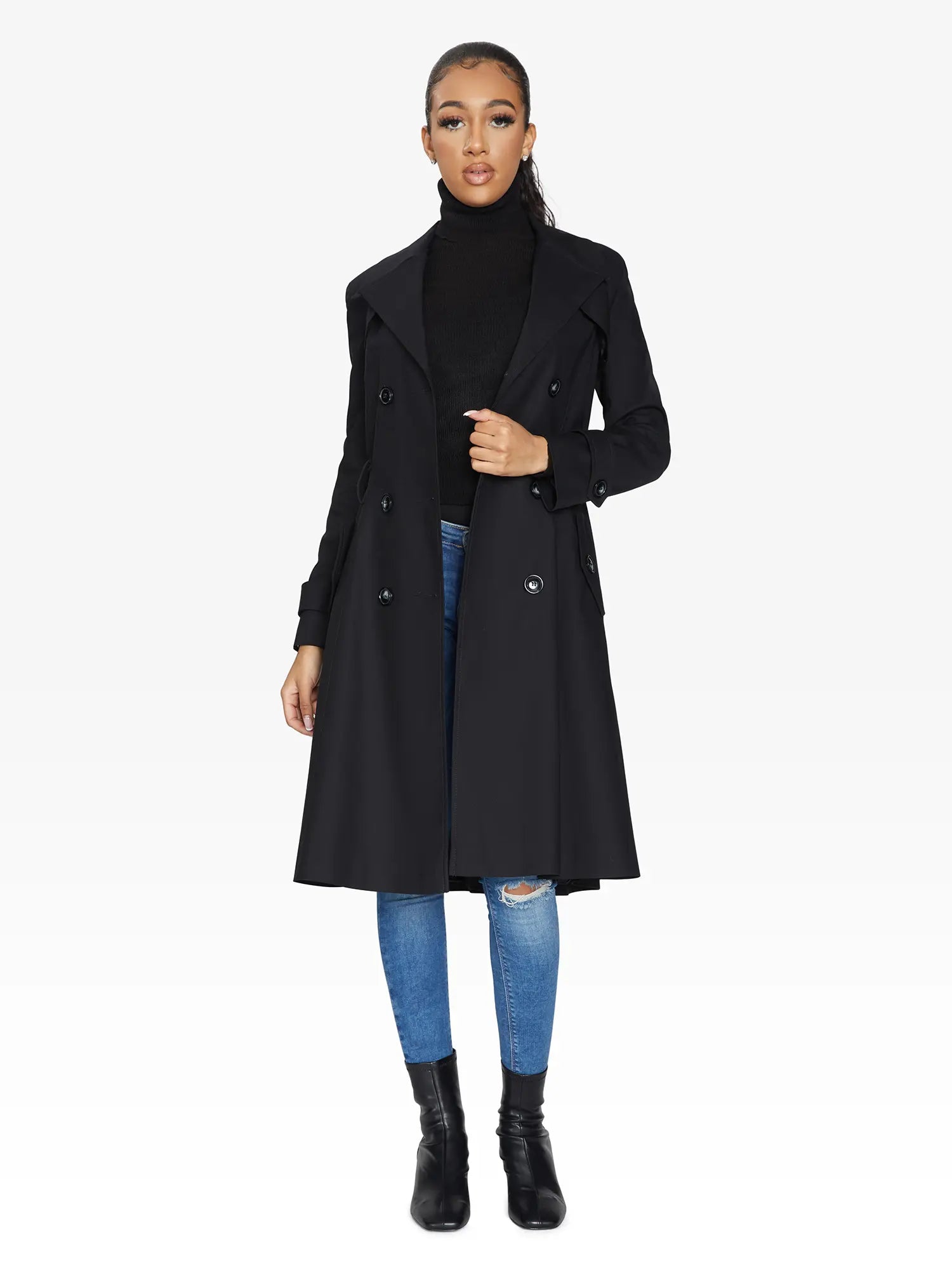 Spring/Summer Double Breasted Trench Mac Coat (1201-SP) - GLR SHOPPING