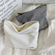 Corduroy Travel Cosmetic Bag - GLR SHOPPING