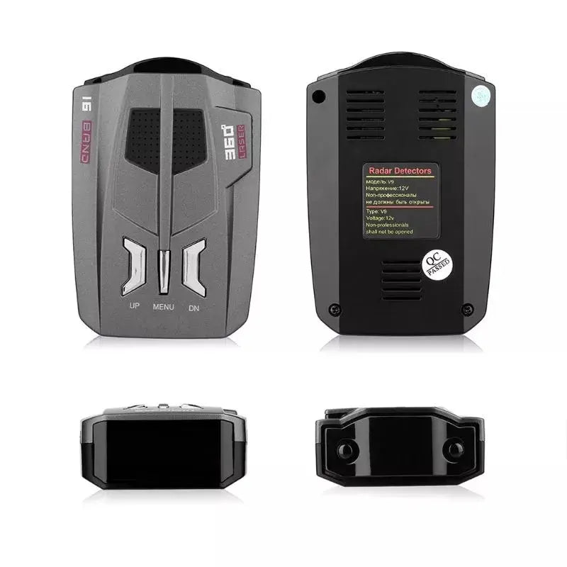 V9 Car Trucker Speed 360 Degrees Vehicle Radar Detector Voice Alert Warning 16 Band Auto LED Display English / Russian version - GLR SHOPPING