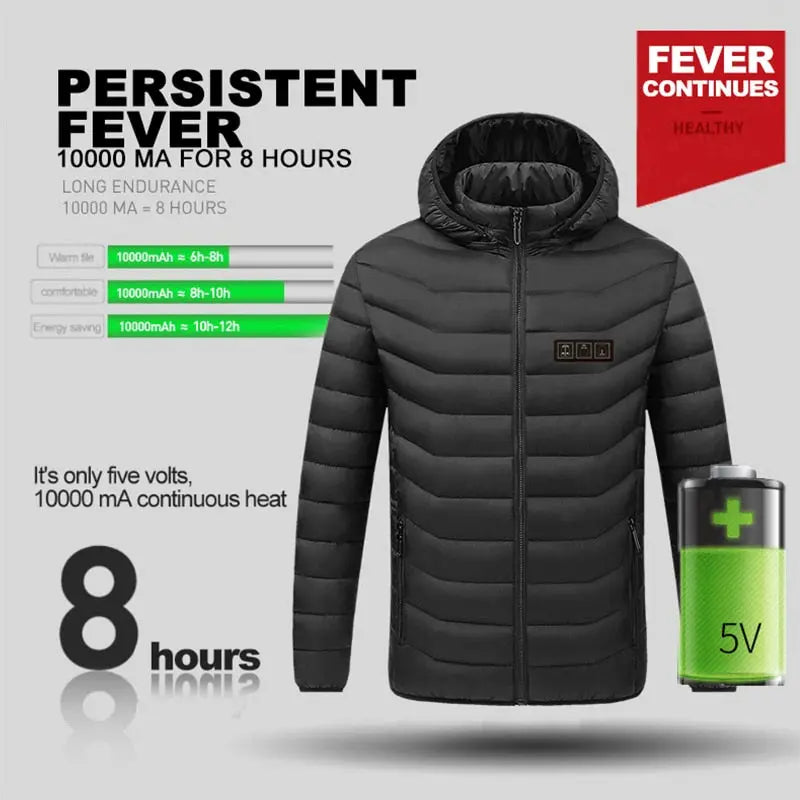 Unisex Winter Heating Jacket - GLR SHOPPING