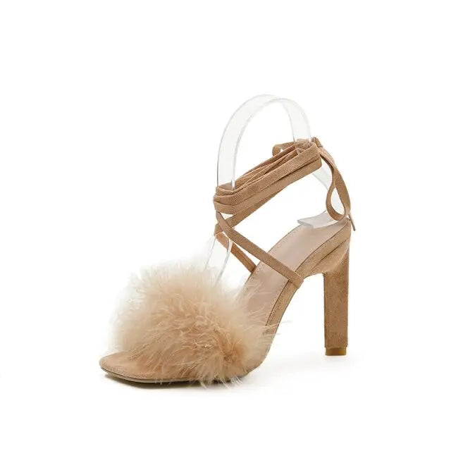 Feather Women High Heels - GLR SHOPPING