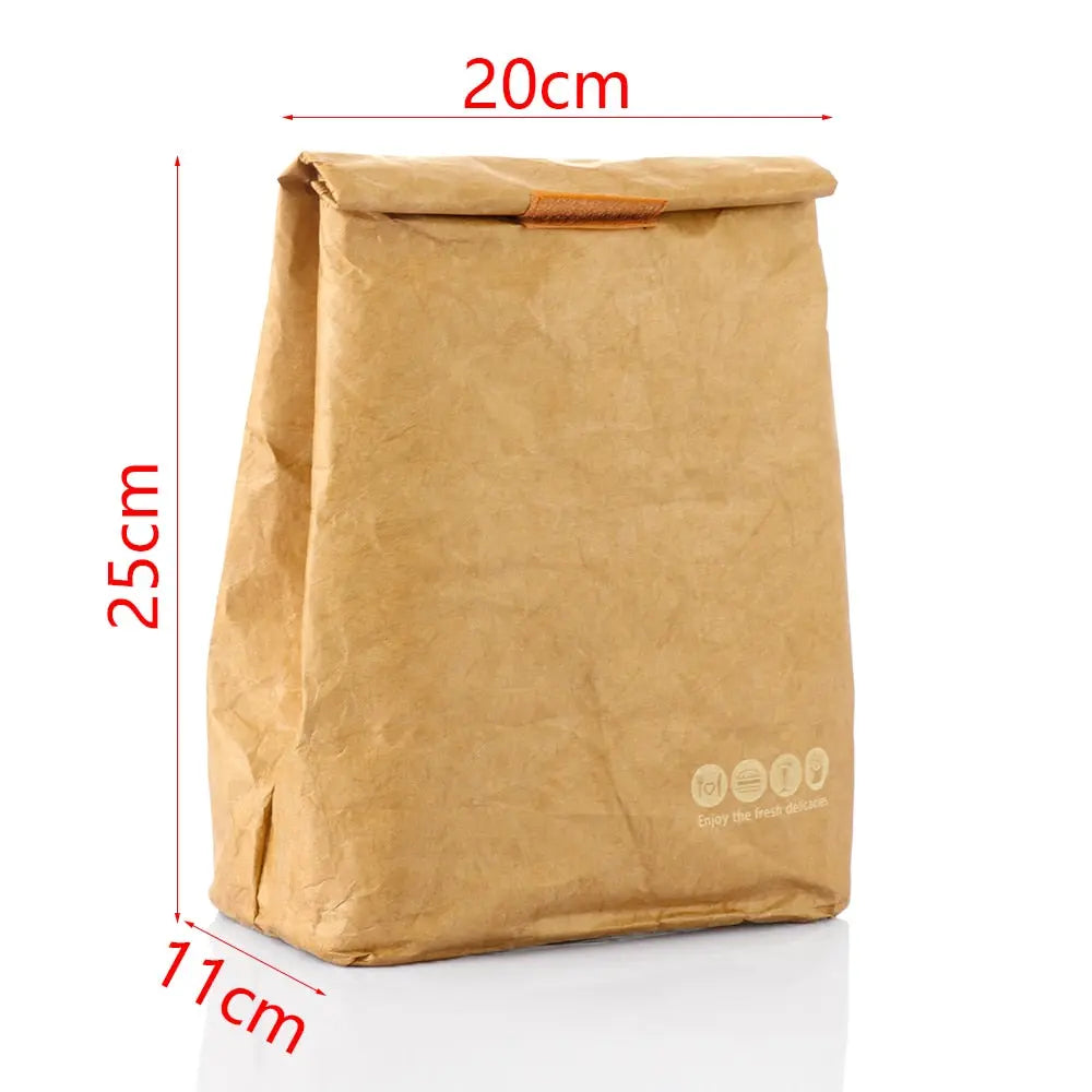 Insulated Reusable Paper Lunch Bag - GLR SHOPPING