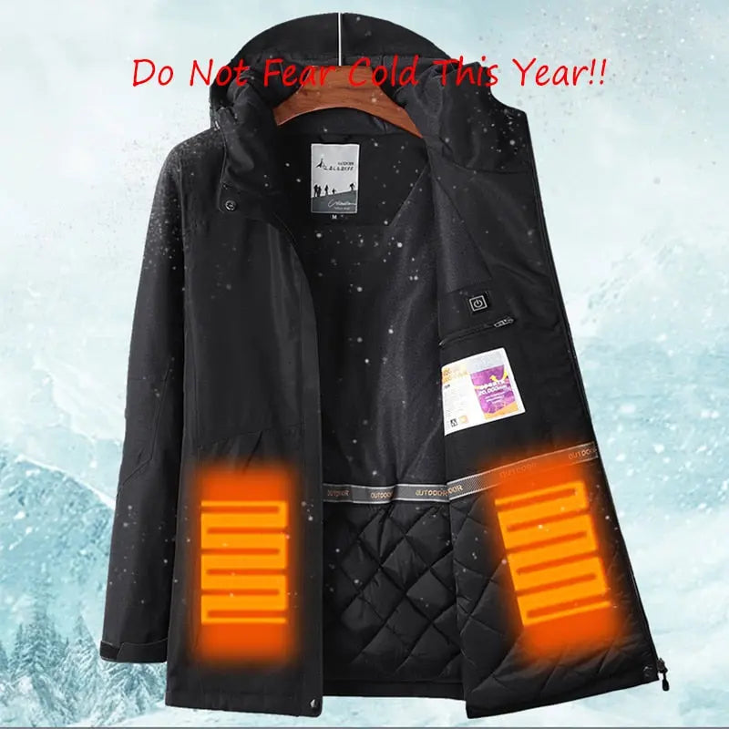 Winter Thick USB Heating Cotton Jackets - GLR SHOPPING
