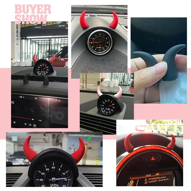 Devil Horns Car 3D Decoration - GLR SHOPPING