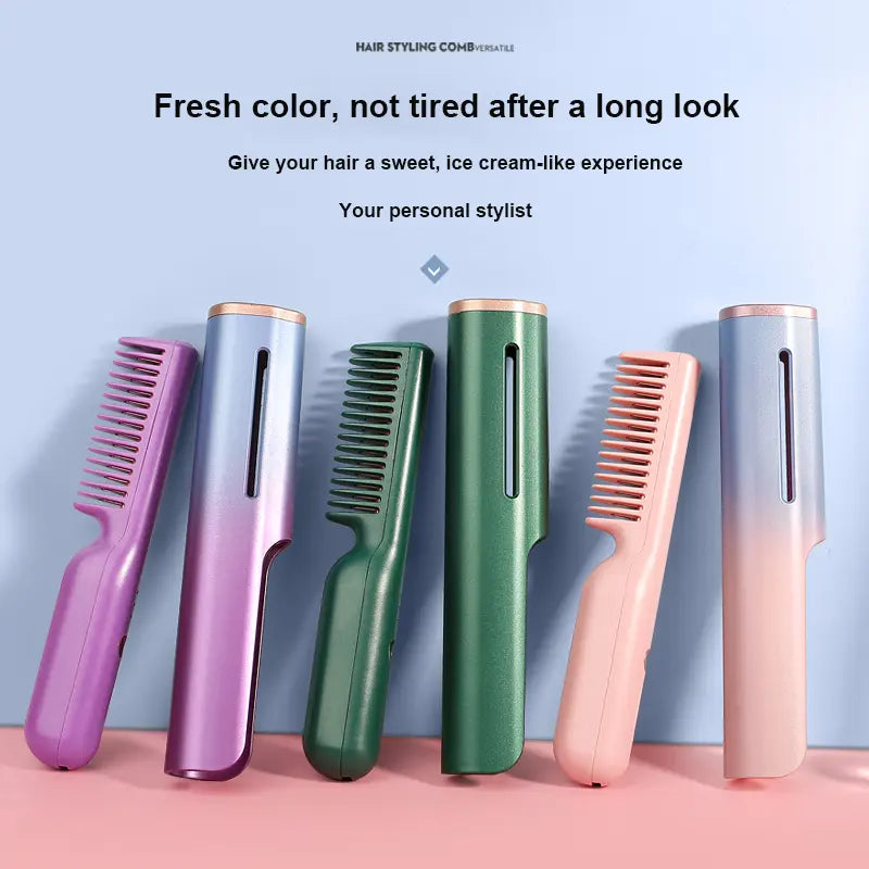Multifunctional USB Rechargeable Hair Straightener - GLR SHOPPING