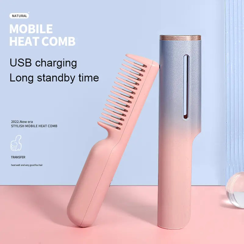Multifunctional USB Rechargeable Hair Straightener - GLR SHOPPING