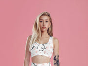 Floral Padded Sports Bra - GLR SHOPPING