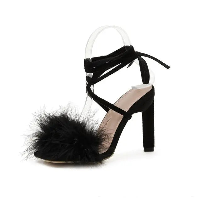 Feather Women High Heels - GLR SHOPPING
