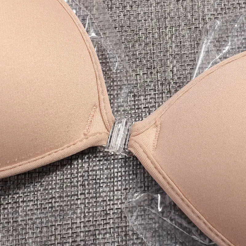 Sexy Sujetador Women's bra Invisible Push Up Bra Self-Adhesive Silicone Seamless Front Closure Sticky Backless Strapless Bra - GLR SHOPPING