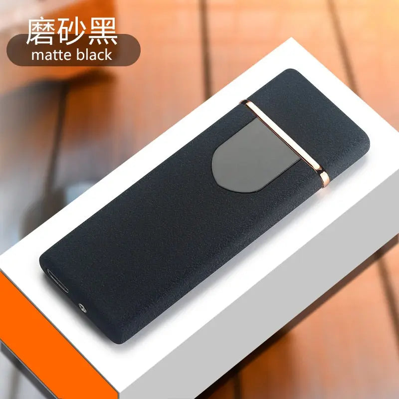 Windproof electronic ultra-thin USB cigarette lighter - GLR SHOPPING