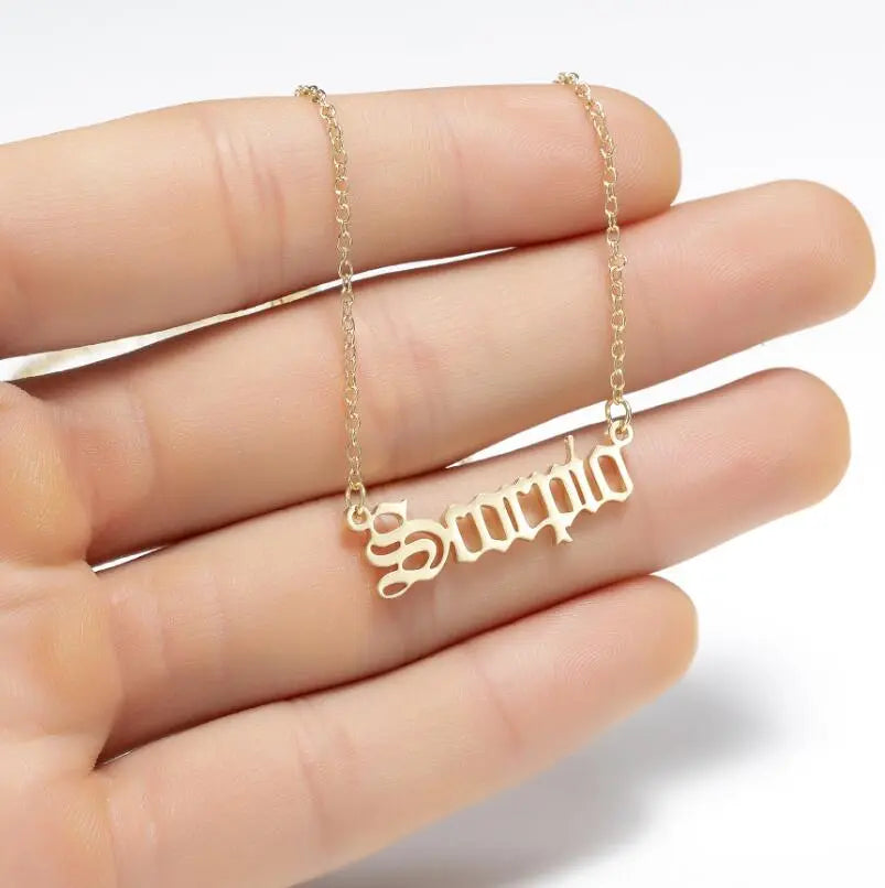 Star Sign Necklace - GLR SHOPPING