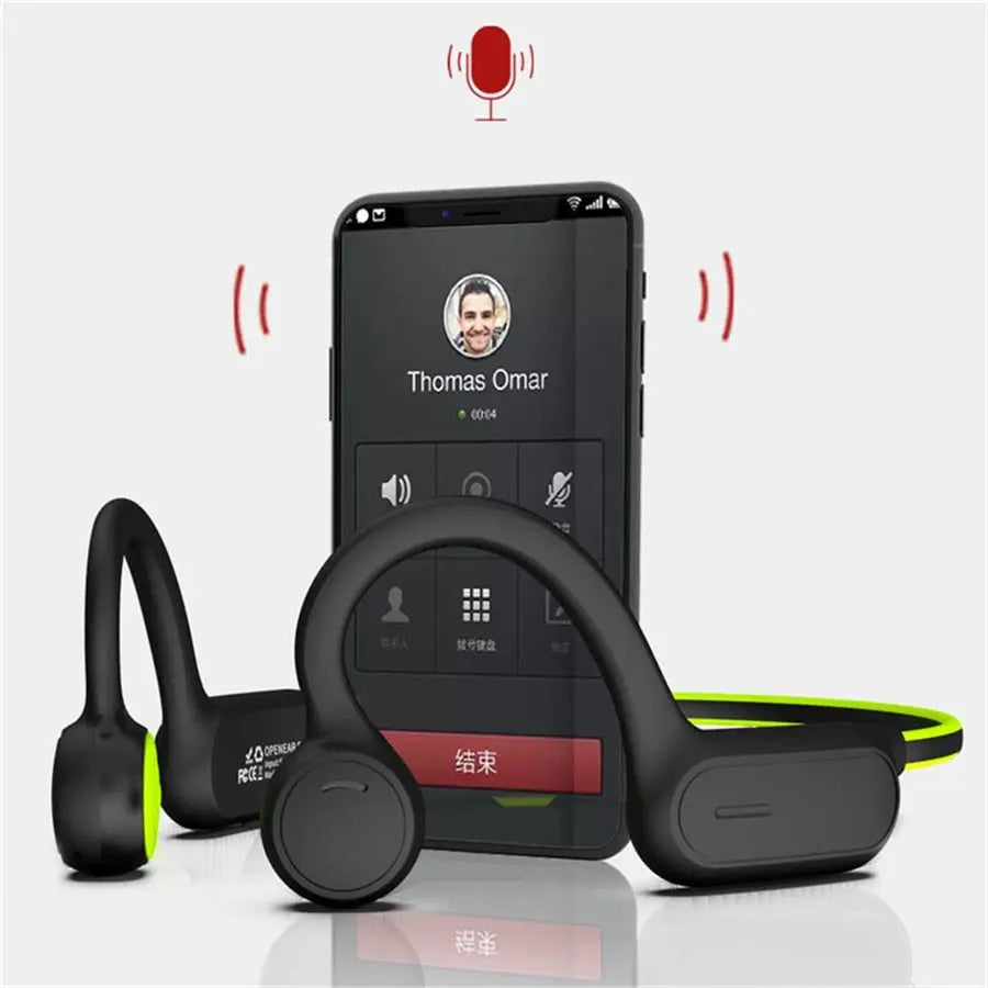 Bone Conduction Headphones Open Ear Audio Headset Waterproof - GLR SHOPPING