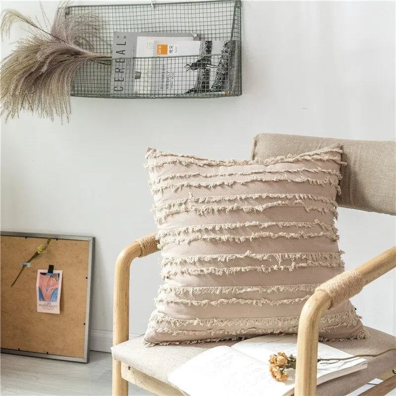 Floral Tassels Pillow Case - GLR SHOPPING