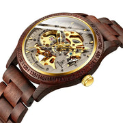 Classic Wooden Men's Mechanical Watch - GLR SHOPPING