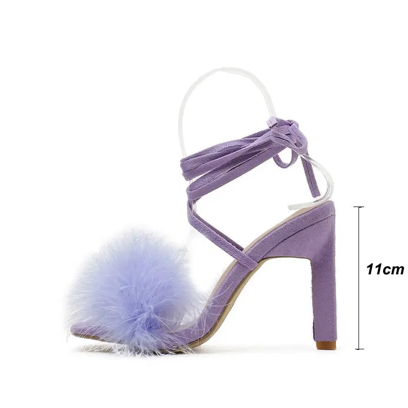 Feather Women High Heels - GLR SHOPPING