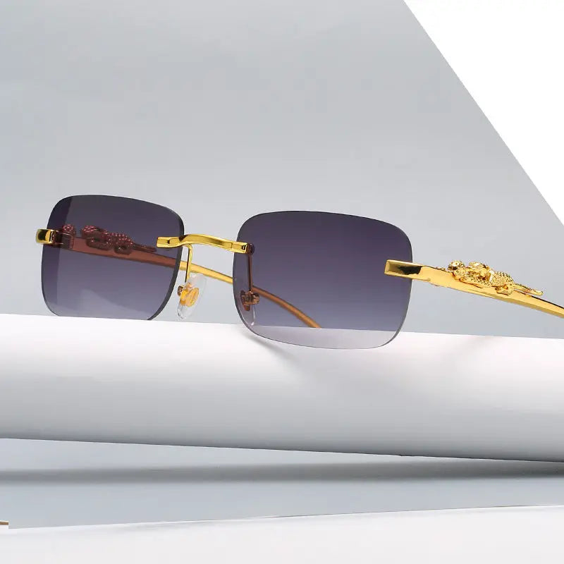 Vintage Rimless Square Sunglasses - GLR SHOPPING