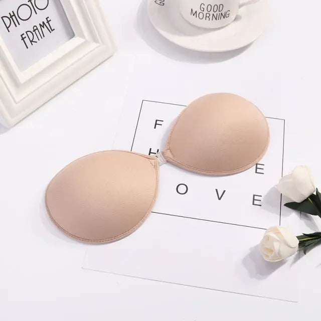 Sexy Sujetador Women's bra Invisible Push Up Bra Self-Adhesive Silicone Seamless Front Closure Sticky Backless Strapless Bra - GLR SHOPPING