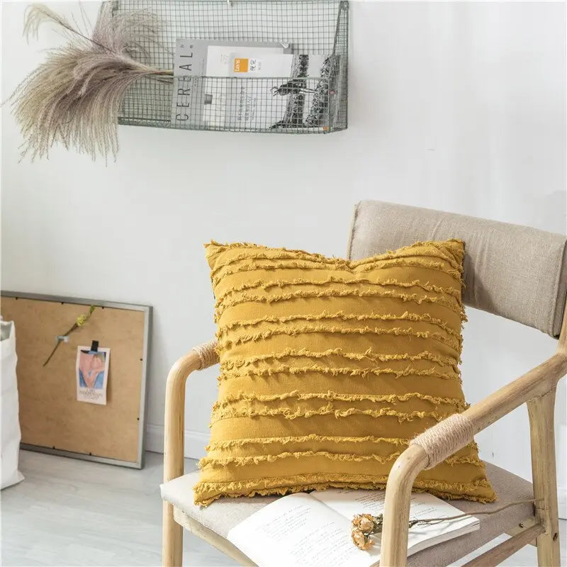 Floral Tassels Pillow Case - GLR SHOPPING