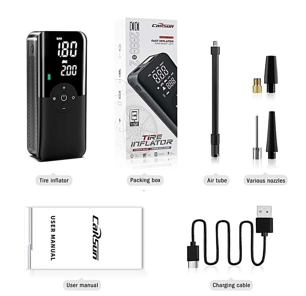 Portable Electric Tire Inflator - GLR SHOPPING