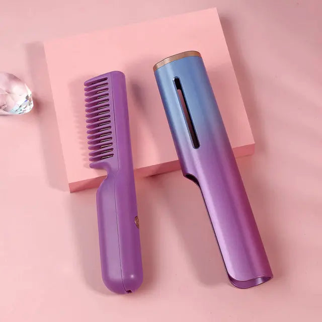 Multifunctional USB Rechargeable Hair Straightener - GLR SHOPPING