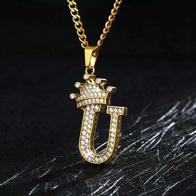 Zircon Alphabet Necklace - GLR SHOPPING
