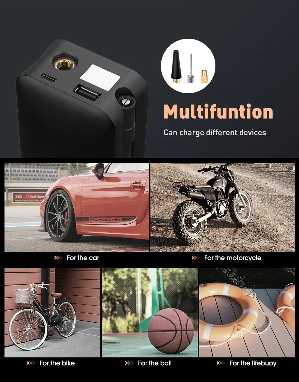 Portable Electric Tire Inflator - GLR SHOPPING