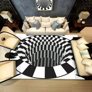 3D Swirl Print Optical Illusion Areas Rug Carpet Floor Pad Non-slip Doormat Mats for Home UD88 - GLR SHOPPING