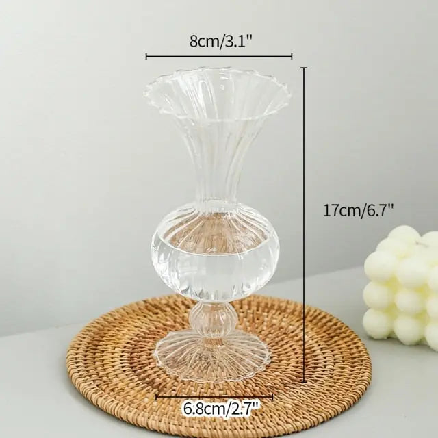 Transparent Flower Vase - GLR SHOPPING