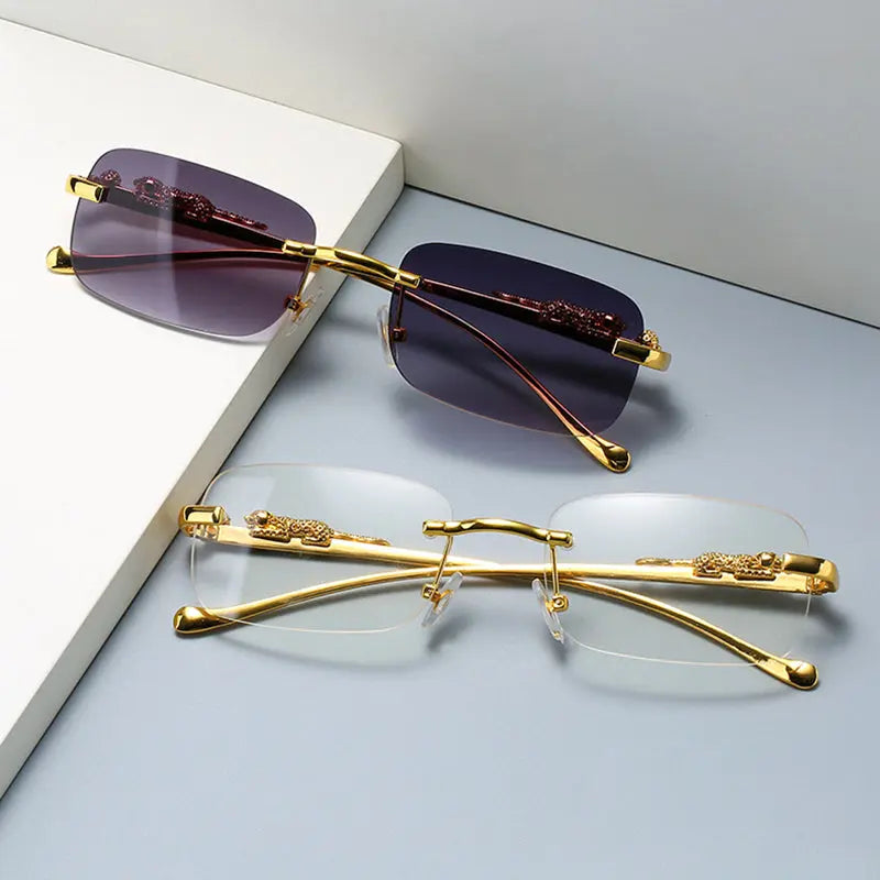 Rimless Square Sunglasses - GLR SHOPPING