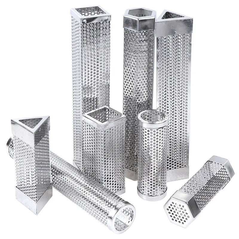 BBQ Stainless Steel  Perforated Mesh Smoker Tube - GLR SHOPPING