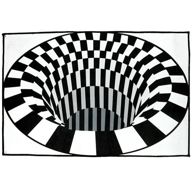 3D Swirl Print Optical Illusion Areas Rug Carpet Floor Pad Non-slip Doormat Mats for Home UD88 - GLR SHOPPING