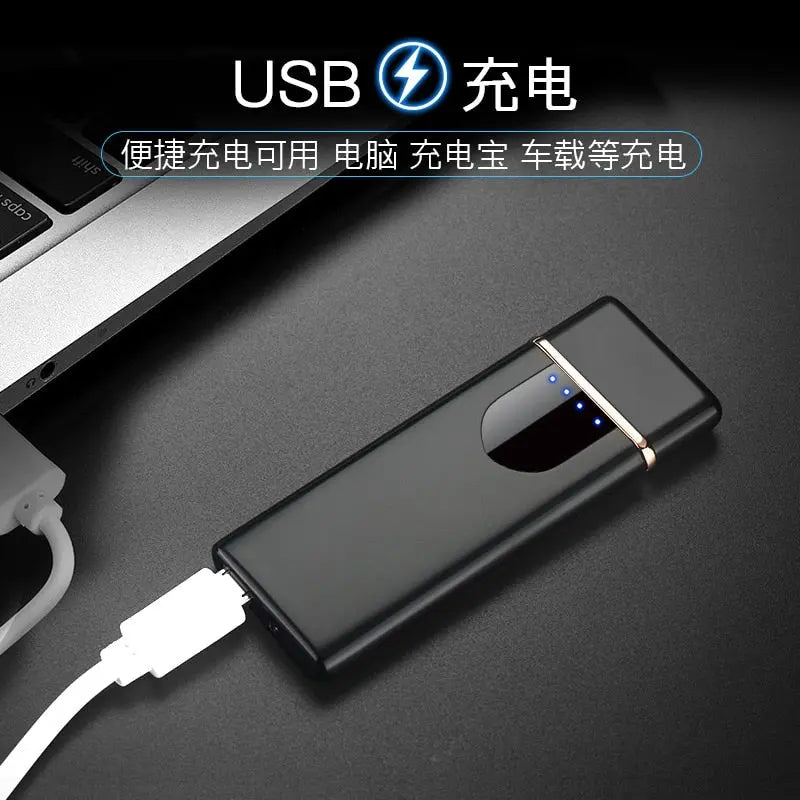 Windproof electronic ultra-thin USB cigarette lighter - GLR SHOPPING