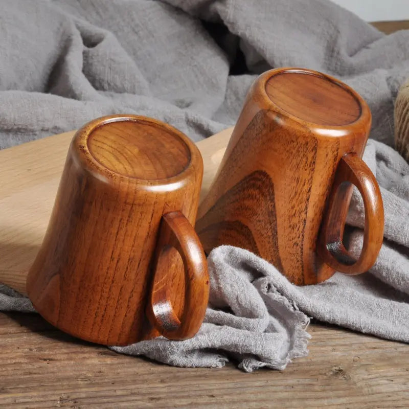 New Jujube Wood Cup Natural Spruce Wooden Cup Handmade Wooden Coffee Beer Mugs Wood Cup - GLR SHOPPING