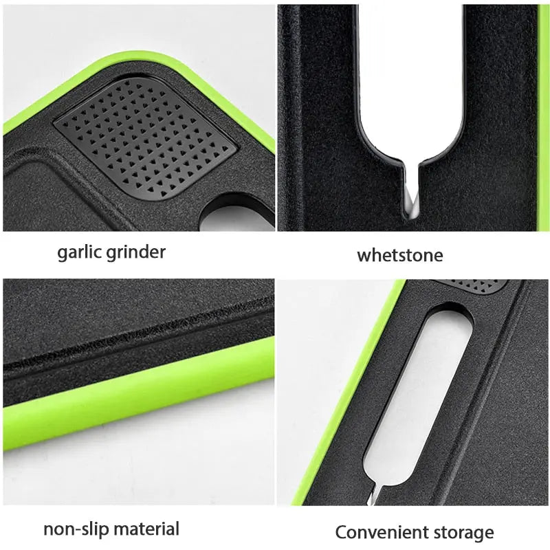 Cutting Board With Knife Sharpener - GLR SHOPPING
