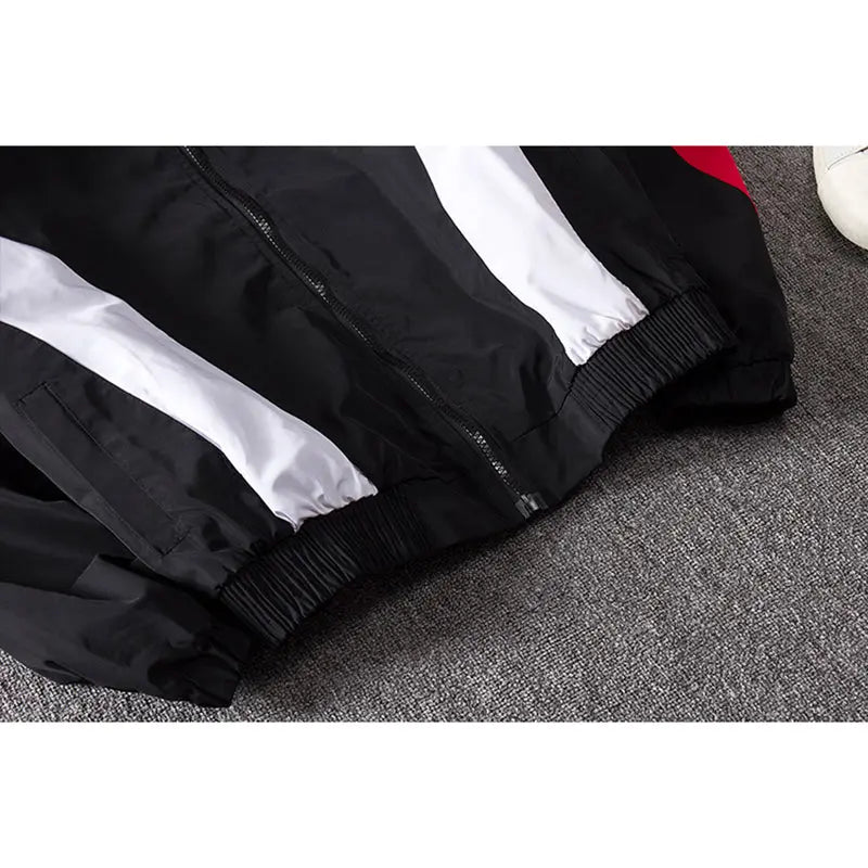 Aolamegs Jackets Men Patchwork Jacket Tracksuit High Street Coats Hip Hop Fashion Male Streetwear Couple Windbreaker Jackets - GLR SHOPPING