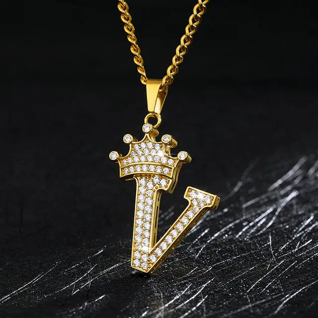 Zircon Alphabet Necklace - GLR SHOPPING