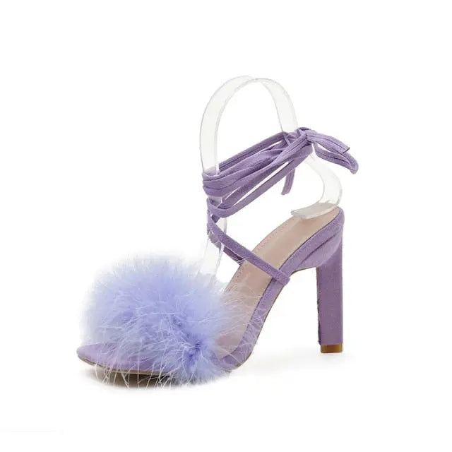 Feather Women High Heels - GLR SHOPPING