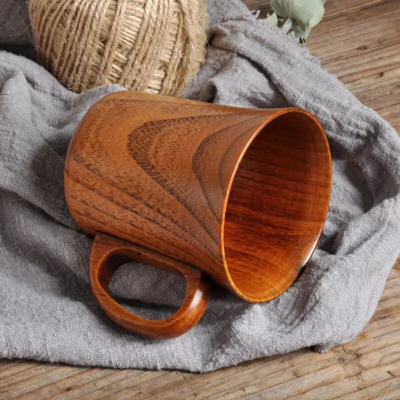 New Jujube Wood Cup Natural Spruce Wooden Cup Handmade Wooden Coffee Beer Mugs Wood Cup - GLR SHOPPING