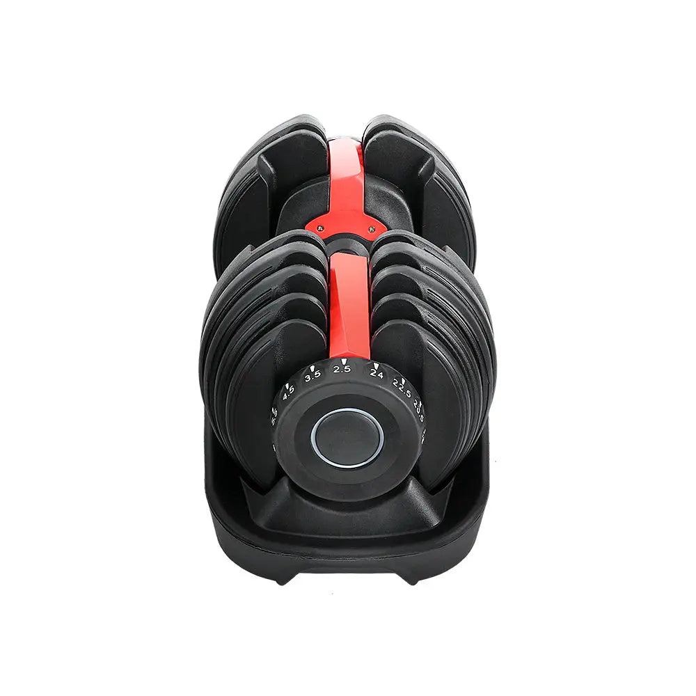 24kg Adjustable Dumbbell Dumbbells Weight Plates Home Gym Fitness - GLR SHOPPING