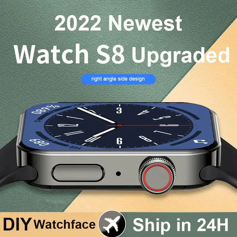 NFC Right Angle Design Bluetooth Smartwatch - GLR SHOPPING