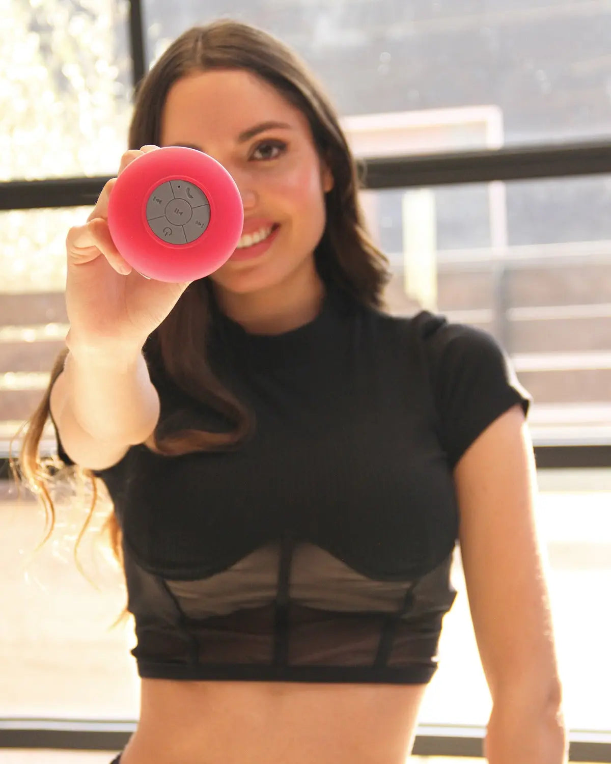 Bluetooth Shower Speaker - Red/Pink - GLR SHOPPING