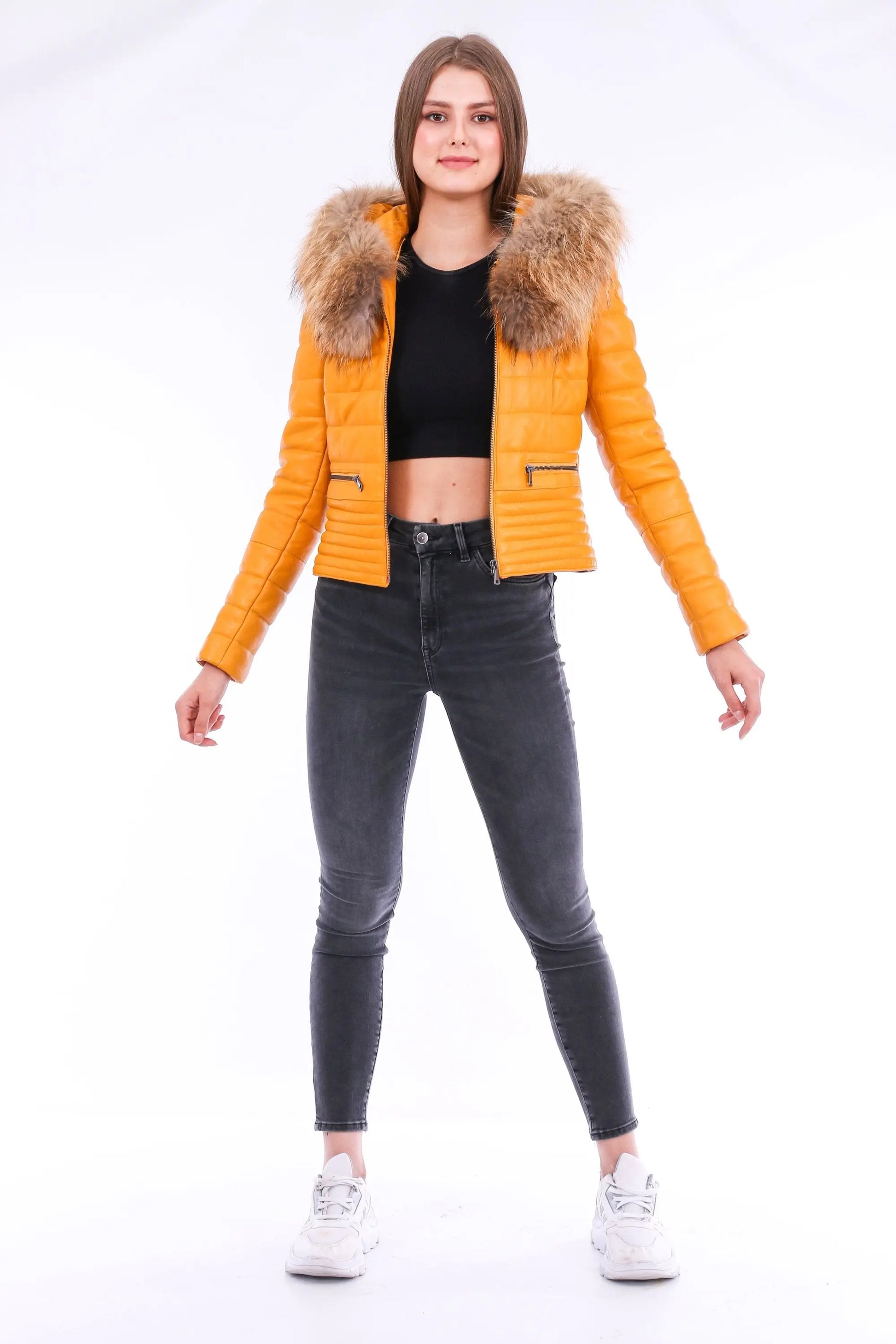 Anoraq Quilted Leather Jacket - GLR SHOPPING